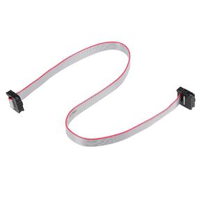 DMiotech 5 Pack Long 30CM 2MM Flat Ribbon Cable IDC 10 Pin Connector