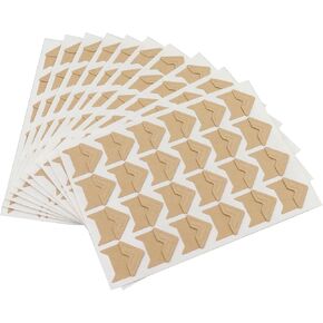 Gold 10Sheets Self Adhesive Photo Mounting Corners for Photo Album Picture Frames Memory Books Journal Picture Mounting Corner Stickers Photo Corners Self Adhesive Stickers