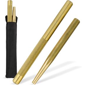 ABN Large Brass Punch Set, 2pc - Brass Drift Punch Set, Automotive Chisel Punches Kit, Large Brass Tools for Mechanics