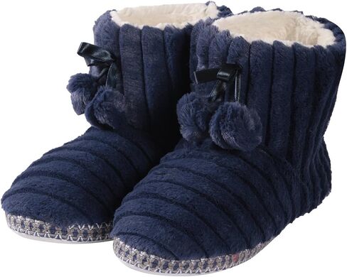 Forfoot Winter Slippers Booties for Women, Cozy Fleece House Shoes Indoor Bedroom Fuzzy Ankle Boot Slippers in Saudi Arabia