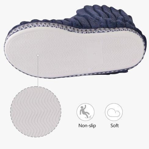 Forfoot Winter Slippers Booties for Women, Cozy Fleece House Shoes Indoor Bedroom Fuzzy Ankle Boot Slippers in Saudi Arabia