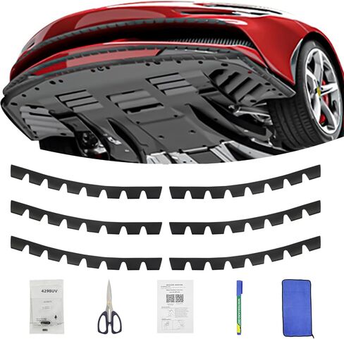 8 Pack Universal Bumper Scrape Guard Protect Skid Plate, Compatible with Lowered car or Luxury car, Chassis Anti-Scratch DIY Bumper Protector in Saudi Arabia