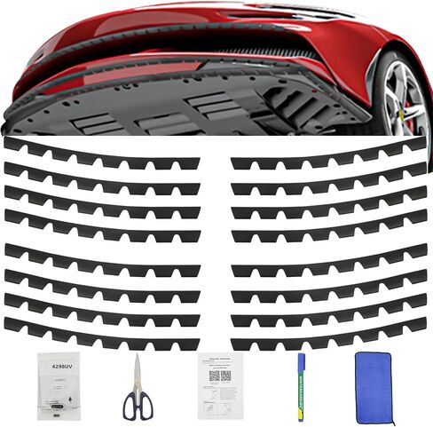 8 Pack Universal Bumper Scrape Guard Protect Skid Plate, Compatible with Lowered car or Luxury car, Chassis Anti-Scratch DIY Bumper Protector in Saudi Arabia