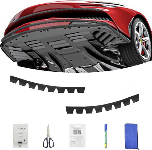 8 Pack Universal Bumper Scrape Guard Protect Skid Plate, Compatible with Lowered car or Luxury car, Chassis Anti-Scratch DIY Bumper Protector in Saudi Arabia