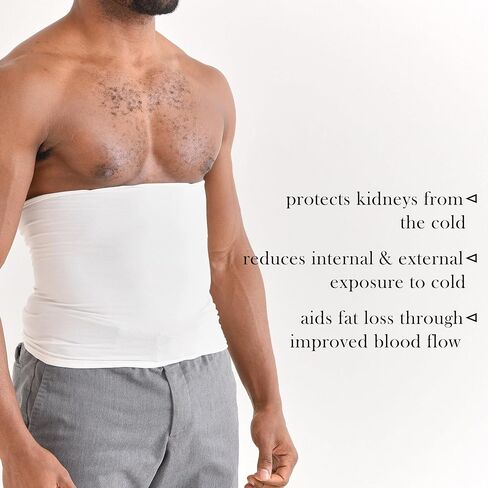 CHARM Stomach Wrap Japanese Haramaki - Mens Belly Warmer Womens Postpartum & Maternity Belt Light Greige in Saudi Arabia