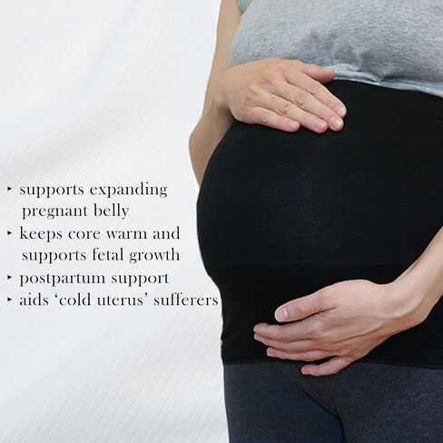 CHARM Stomach Wrap Japanese Haramaki - Mens Belly Warmer Womens Postpartum & Maternity Belt Light Greige in Saudi Arabia