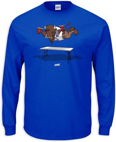 Buffalo Football Fans. Smash Tables Royal T-Shirt (Sm-5X) in Saudi Arabia