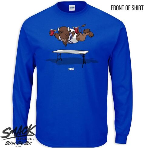 Buffalo Football Fans. Smash Tables Royal T-Shirt (Sm-5X) in Saudi Arabia