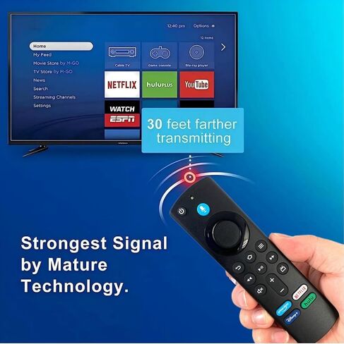 جهاز التحكم عن بعد الصوتي البديل PRO لجهاز TV-Stick/TV Cube ومتوافق مع Insignia/Toshiba/Pioneer Fires Smart TVs in Saudi Arabia