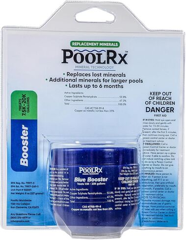 Pool RX 102001 6 Month Swimming Pool Algaecide Replacement, Single Unit, Blue in Saudi Arabia