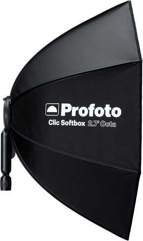 حزمة Profoto A2 Monolight مع كليك سوفت بوكس ​​2.7 قدم أوكتا، كليك سوفت جريد 2.7 قدم أوكتا، بطارية ليثيوم أيون قابلة لإعادة الشحن، وعاكس قابل للطي (5 قطع) in Saudi Arabia