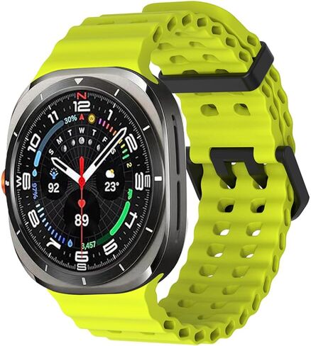 for Galaxy Watch 7 Ultra Band 47mm,（3 Pack） Soft Ocean Silicone Sport Strap Replacement Accessory Compatible for Samsung Galaxy Watch Ultra Band in Saudi Arabia