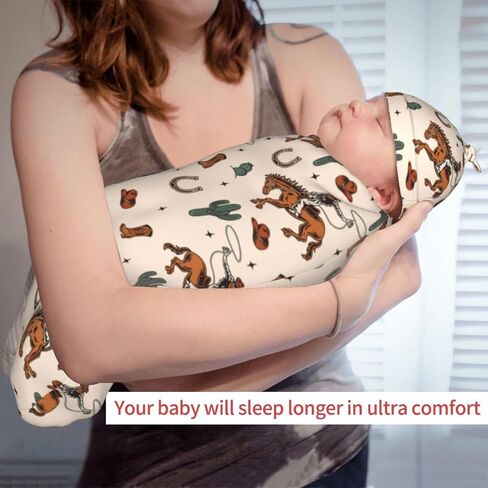 بطانية قماط من Western Baby Stuff مع مجموعة قبعة صغيرة، كيس قماط للأطفال من الصبار الناعم، أكياس نوم لحديثي الولادة للفتيات والأولاد in Kuwait