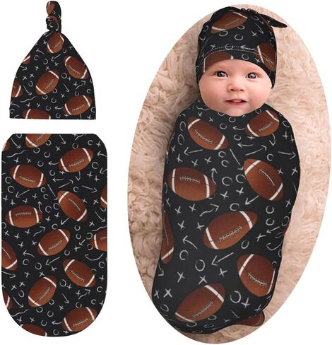 بطانية قماط من Western Baby Stuff مع مجموعة قبعة صغيرة، كيس قماط للأطفال من الصبار الناعم، أكياس نوم لحديثي الولادة للفتيات والأولاد in Saudi Arabia
