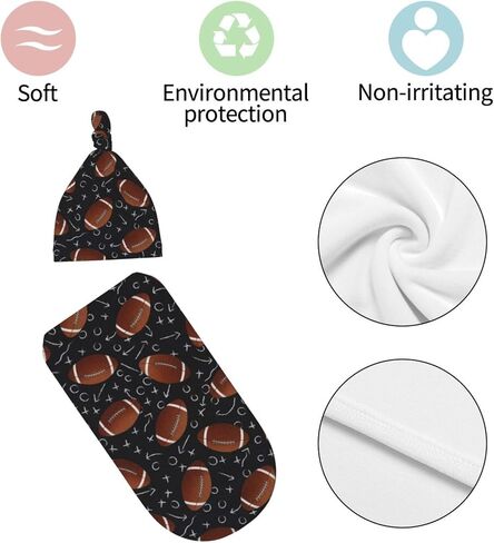 بطانية قماط من Western Baby Stuff مع مجموعة قبعة صغيرة، كيس قماط للأطفال من الصبار الناعم، أكياس نوم لحديثي الولادة للفتيات والأولاد in Saudi Arabia