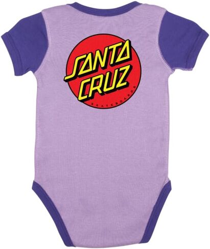 SANTA CRUZ Classic Dot Short Sleeve One Piece T-Shirt Infant Bodysuit, Lavender/Purple, 18 Months (18 Months) in Saudi Arabia