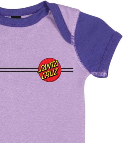 SANTA CRUZ Classic Dot Short Sleeve One Piece T-Shirt Infant Bodysuit, Lavender/Purple, 18 Months (18 Months) in Saudi Arabia
