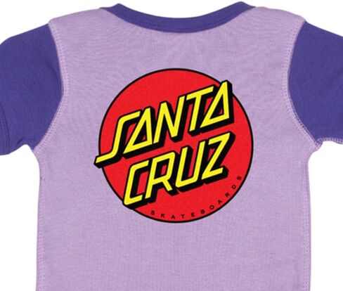 SANTA CRUZ Classic Dot Short Sleeve One Piece T-Shirt Infant Bodysuit, Lavender/Purple, 18 Months (18 Months) in Saudi Arabia