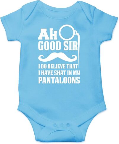 CBTwear Ah Good Sir I Have Shat in My Pantaloons - ملابس الأطفال - ملابس داخلية مضحكة لحديثي الولادة للأولاد والبنات in Kuwait