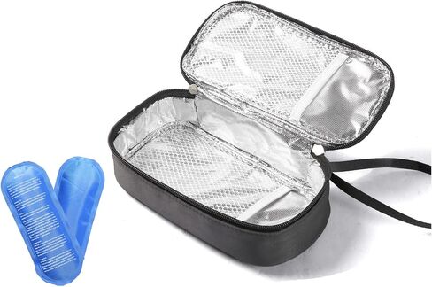 Insulated Breastmilk Cooler Bag with 2 Ice Packs - Breastmilk Cooler Organizer Bag for Daycare, Breastfeeding Mom Travel Outdoor in Saudi Arabia