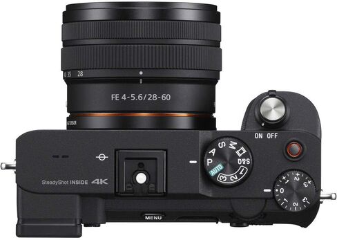 Sony Alpha a7C Mirrorless Digital Camera with 28-60mm Lens (Black) (ILCE7CL/B) w/ 64GB Memory Card, NP-FZ-100 Battery, Photo Editing Software, Case, External Charger, Card Reader and More in Saudi Arabia