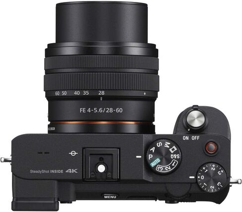 Sony Alpha a7C Mirrorless Digital Camera with 28-60mm Lens (Black) (ILCE7CL/B) w/ 64GB Memory Card, NP-FZ-100 Battery, Photo Editing Software, Case, External Charger, Card Reader and More in Saudi Arabia