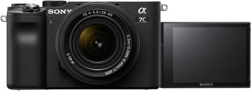 Sony Alpha a7C Mirrorless Digital Camera with 28-60mm Lens (Black) (ILCE7CL/B) w/ 64GB Memory Card, NP-FZ-100 Battery, Photo Editing Software, Case, External Charger, Card Reader and More in Saudi Arabia