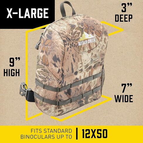 علبة Butler Creek Featherlight Bino Caddy (كبيرة (10x42))_16130، غطاء مغناطيسي، جيب تخزين الهاتف، حزام للملحقات in Saudi Arabia