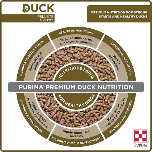 Purina | Nutritionally Complete Duck Feed for All Life-Stages | 5 Pound (5 lb.) Bag in Saudi Arabia