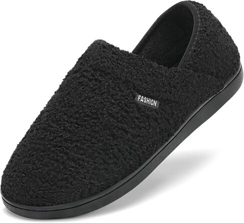 Mens Slippers Womens House Shoes Closed Back House Slippers Warm Fuzzy Slides Indoor Outdoor with Fleece in Saudi Arabia