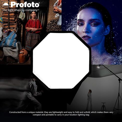 Profoto Softbox 3-Feet Octa Silver مع حزمة ناشر قابلة للإزالة مع Softgrid 3-Feet Octa، 3-Feet Edge Mask Octa Circular، 3-Feet Octa Diffuser Kit 1.5، و3-Feet Octa Diffuser Kit 0.5 (5 قطع) in Saudi Arabia