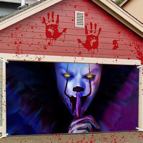 جوكر مهرج عيد الهالوين راية خدعة أو علاج الرعب القاتل مخيف مخيف الإرهاب تكنولوجيا المعلومات موضوع ديكور لعيد الهالوين فيلم زينة عيد ميلاد لوازم حفلات الصور كشك الدعائم تفضل خلفية الخلفية in Kuwait