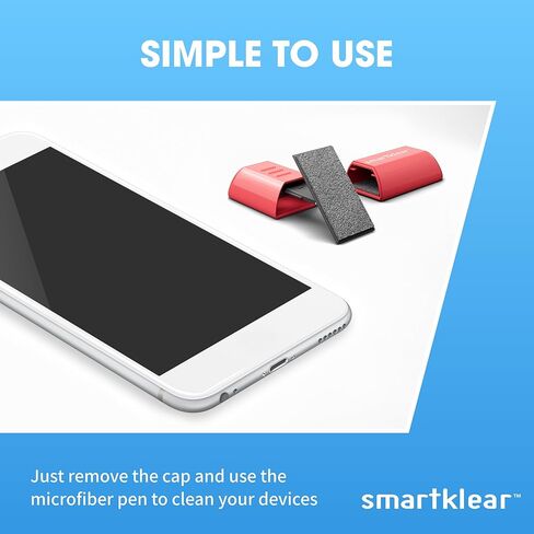 SmartKlear Smart Phone Screen Cleaner - for iPhones, Androids, and More - Cleaner with Carbon Microfiber Tech - Lime Green - 1 Count in Saudi Arabia