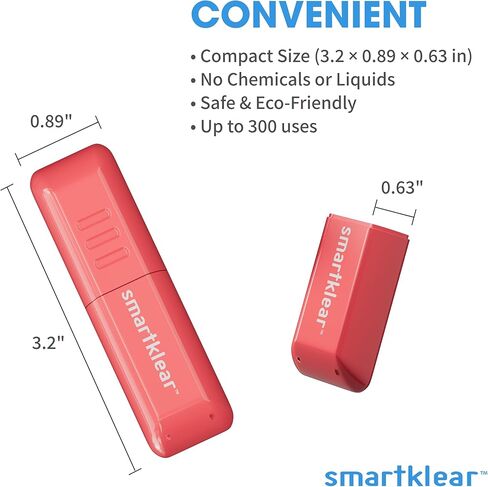 SmartKlear Smart Phone Screen Cleaner - for iPhones, Androids, and More - Cleaner with Carbon Microfiber Tech - Lime Green - 1 Count in Saudi Arabia