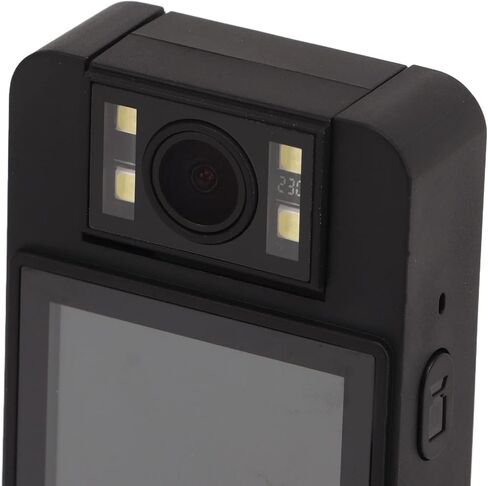 Portable Body Camera, 180 Degree Rotating Lens HD Camcorder, Noise Filtering 256GB Memory Back Clip Video Recorder, for Law Enforcement Security in Saudi Arabia
