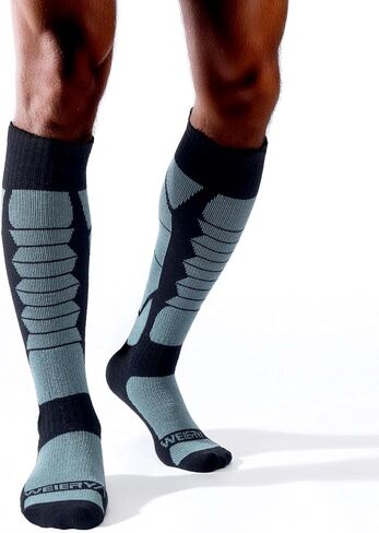 Merino Wool Socks for Skiing, Snowboarding, Winter Outdoors, Over the Calf, Warm Thermal Socks for Cold Weather in Kuwait