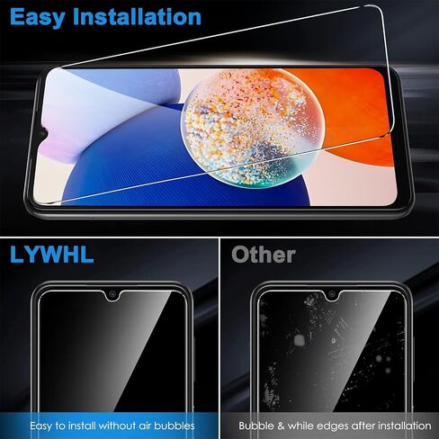 LYWHL for Google Pixel 9 / Pixel 9 Pro Screen Protector, 3 Pack Tempered Glass Film with Easy Install Frame Accessories, Sensitive Touch Fingerprint Unlock Bubble Free Phone Case Friendly in Saudi Arabia