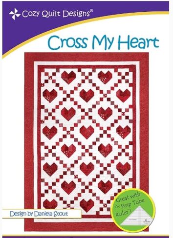 نمط Cross My Heart من تصميمات Cozy Quilt Designs للقلوب المقطوعة in Kuwait
