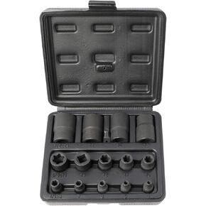External Torx Plus Socket Set 6 Point EP Socket EP4, EP5, EP6, EP7, EP8, EP10, EP11, EP12, EP14, EP16, EP18, EP20, EP22, EP24, EP26, EP28, EP30, EP32 with 1/2'' 3/8'' 1/4'' Dr E-Torx Plus Socket 19pc