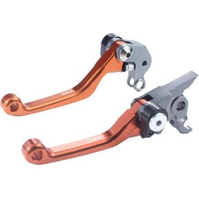 Motorcycle Brake Clutch Lever Handle CNC Aluminum for KLX450R 2008-2015 Dirt Pit Bike（Green