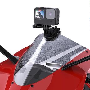 PellKing Motorcycle Windshield Clip for GoPro,Motorcycle Windshield Camera Clamp, Aluminum Alloy Go-Pro Mount for GoPro Hero 13 12 11 10 9 8