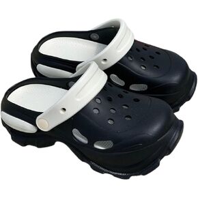 Unisex-Adult Clogs, 2.4 inch Chunky Clogs, Width Platform Clogs, Height-Increasing Soft Clogs with Removable Insoles