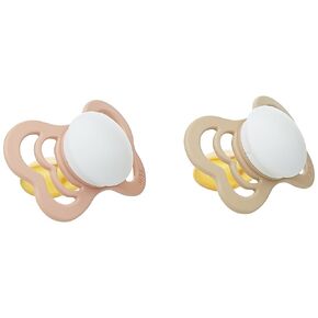 Bibs Pacifier Couture (Latex) Sz 2 - Toddler (+6M) 2pc - Blush Night/Vanilla Night