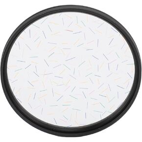 Colorful Star Filter 72mm Optical Glass Lens Effect Filter, Naturals Deformation Flares, 360 Degree Rotatable Filter, Outstanding Photographic Prop, Wide Applications