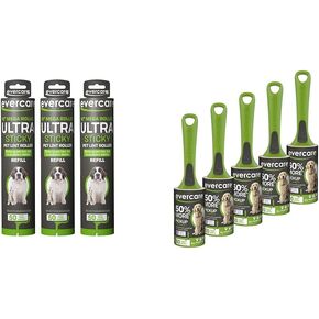 Evercare Pack of 3 All-Purpose Pet Mega Oversized Lint Roller Refills, 50 Count (Pack of 3)