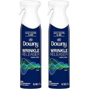 Downy Wrinkle Release Spray Plus, Static Remover, Odor Eliminator, Steamer for Clothes Accessory, Fabric Refresher and Ironing Aid, Light Fresh Scent, 3 Fl Oz (Pack of 12)