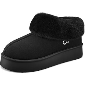 Warm Snow Boots for Women: Fur Lined Comfortable Womens Boots Casual Slip On Winter Waterproof Booties Outdoor