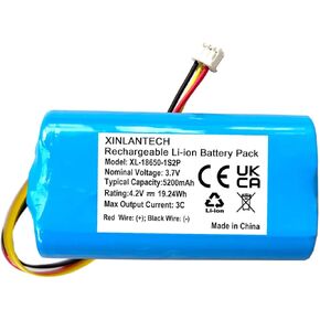 3.7v 5200mah Rechargeable Battery Replacement for AOSU Solar Security Camera C9E2CA11 SolarCam D1 SE, C8L SolarCam, C9L SolarCam D1, C6L WirelessCam