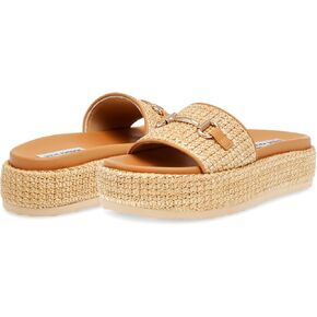 Steve Madden Women's Kayley Slide Sandal, Natural Raffia, 11