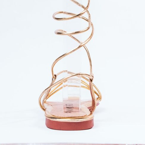 Nord Amaryllis Womens Lace up Flat Sandals with Ankle Strap Summer Criss-Cross Gladiator Shoes in Saudi Arabia